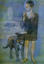 Haga click para ver la imagen ampliada boy with a dog 1905.jpg